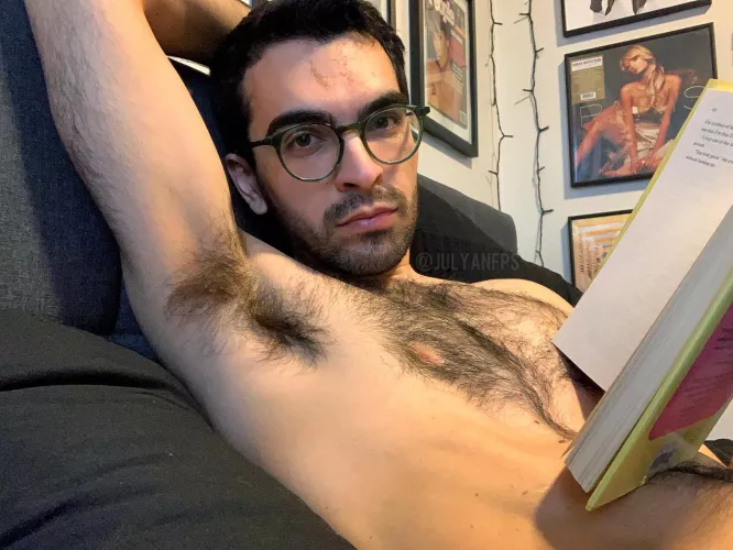 Pretending to read til you make a move 😛