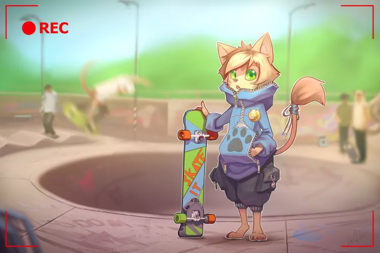Skater (OC art by me Or1s)