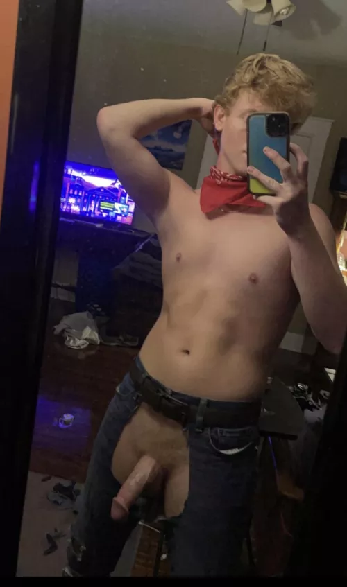 This cowboy needs a hat