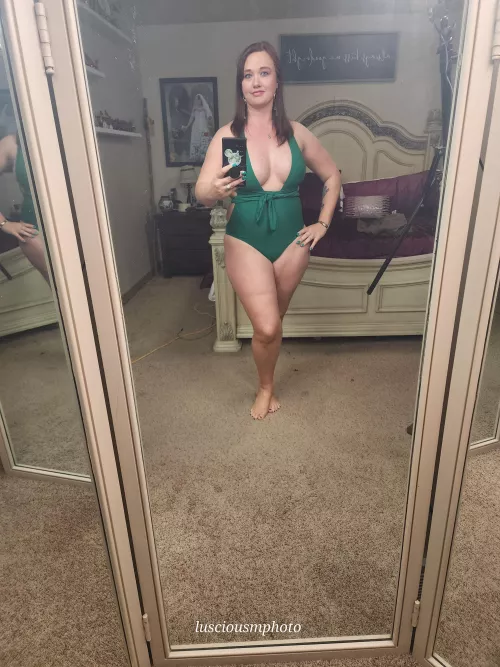 this milf does not usually like one piece swim suites but wow this one pops, what do you think?