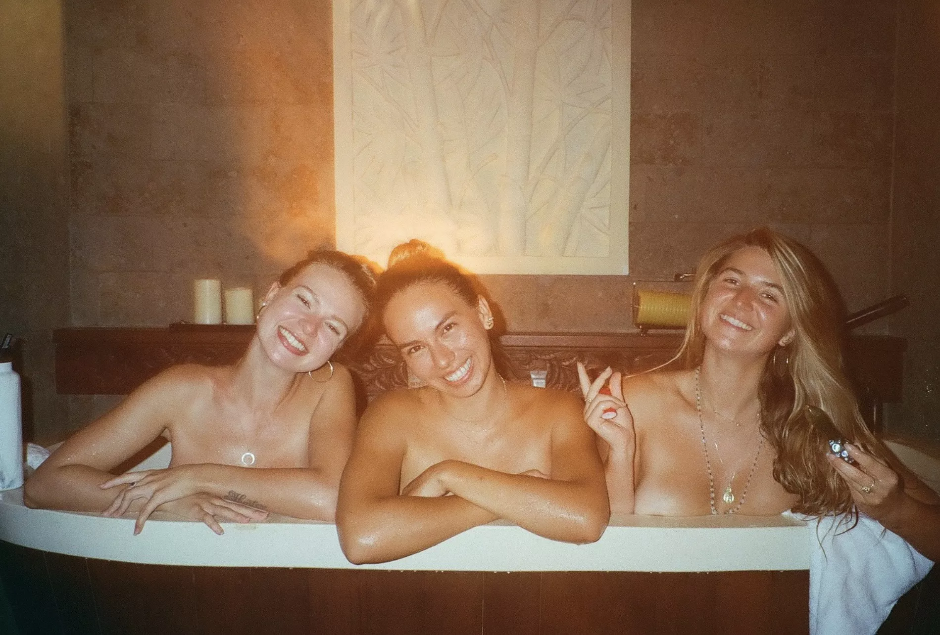 Topless hot tub