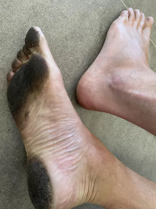 Usual end-of-day black soles…