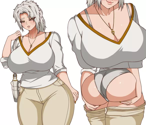 White-haired MILF {Artist: DemonDog17]