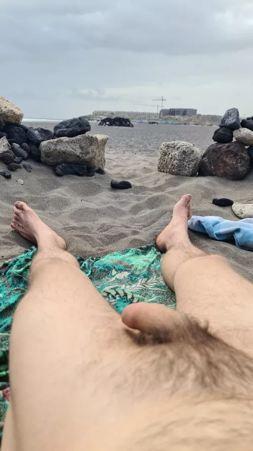 27 spain. Wanted to tan my cock a bit, but the sun was hiding