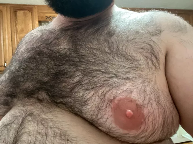 All about that swirl in that hair.