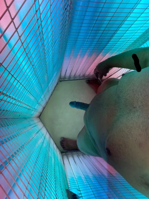 Daddy likes to stay tan.