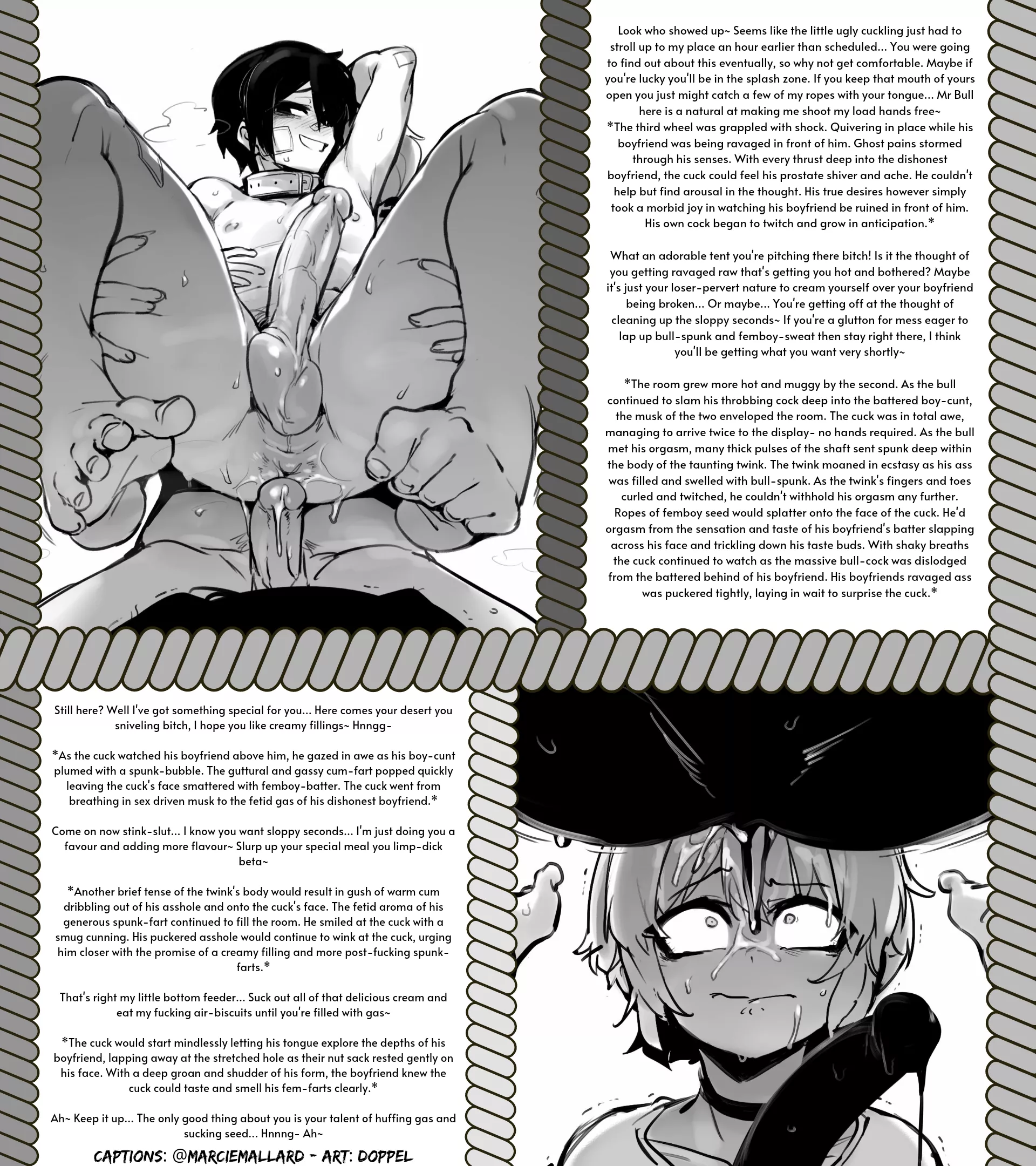 Degradation overload. [Cuckholding] [NTR] [Gay] [Femboy] [Rimming] [Farting]