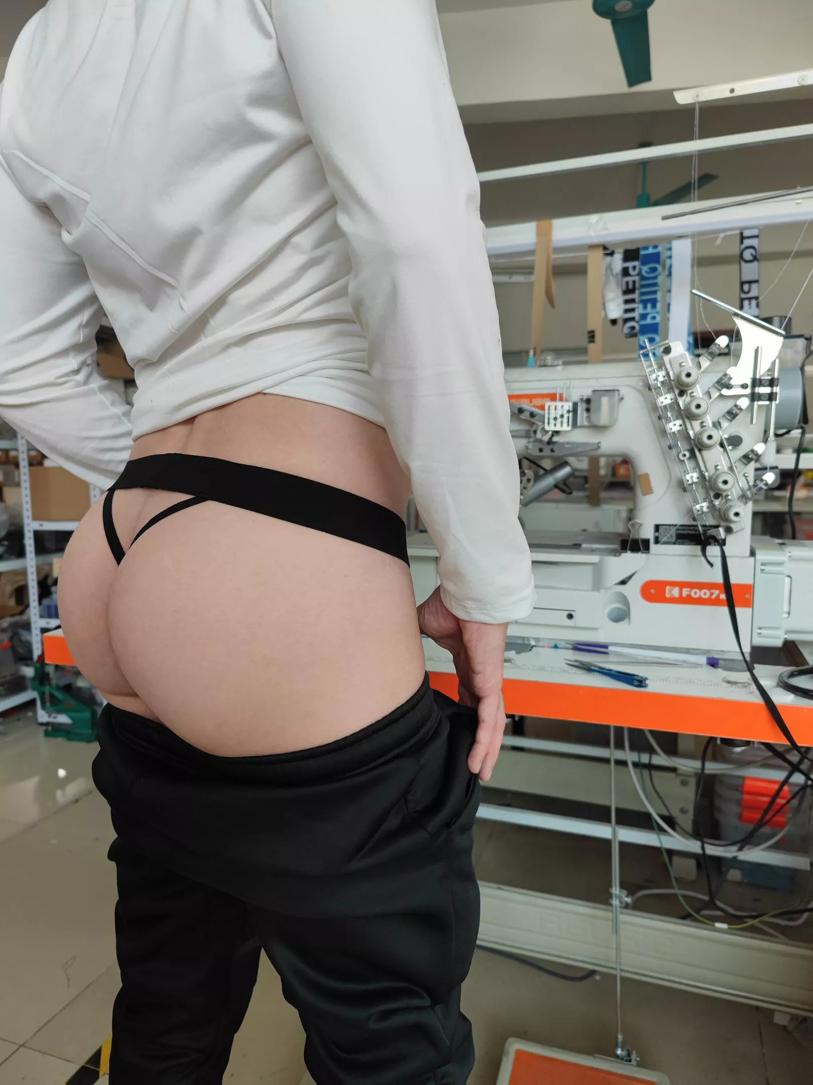 From the machine directly to my butt