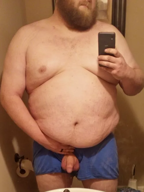 He wanted to say hello. Don't mind the belly