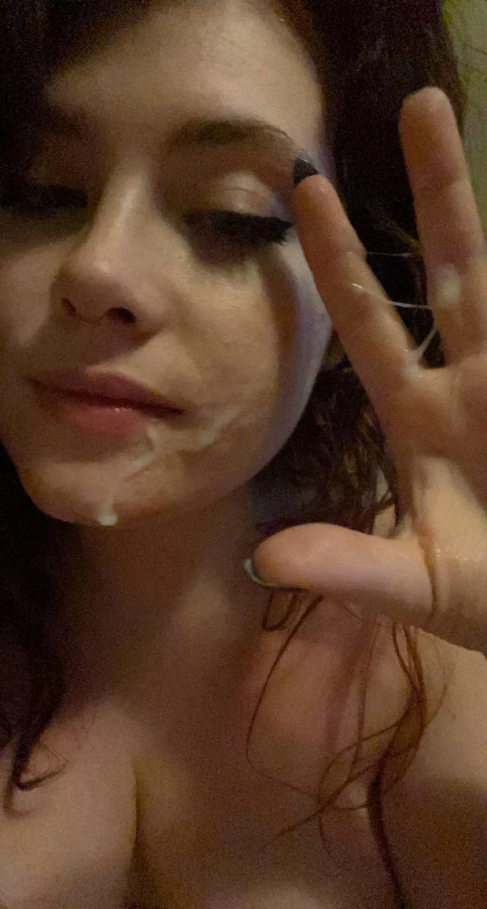 Her husband wanted to be cucked, now she sends him pics of her covered in my cum