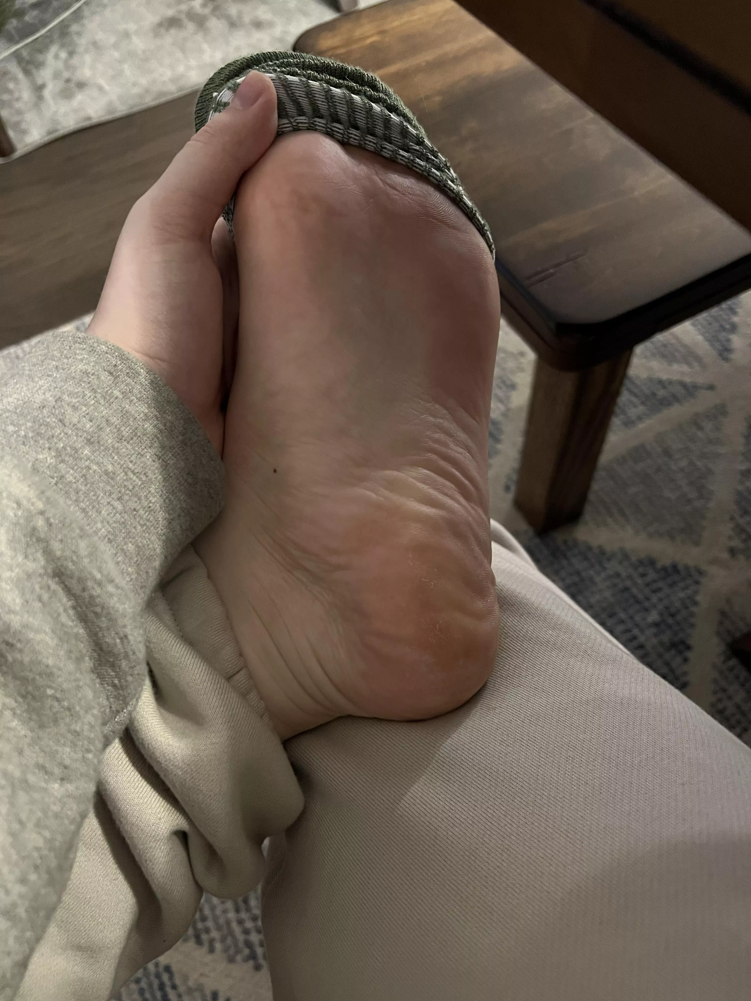 I could really use a foot rub with some special lotion