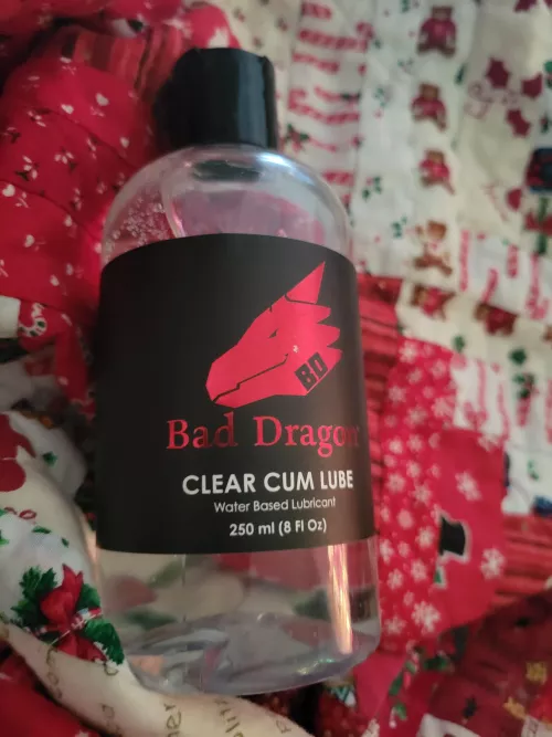 I got more new bad dragon lube btw well nice lube