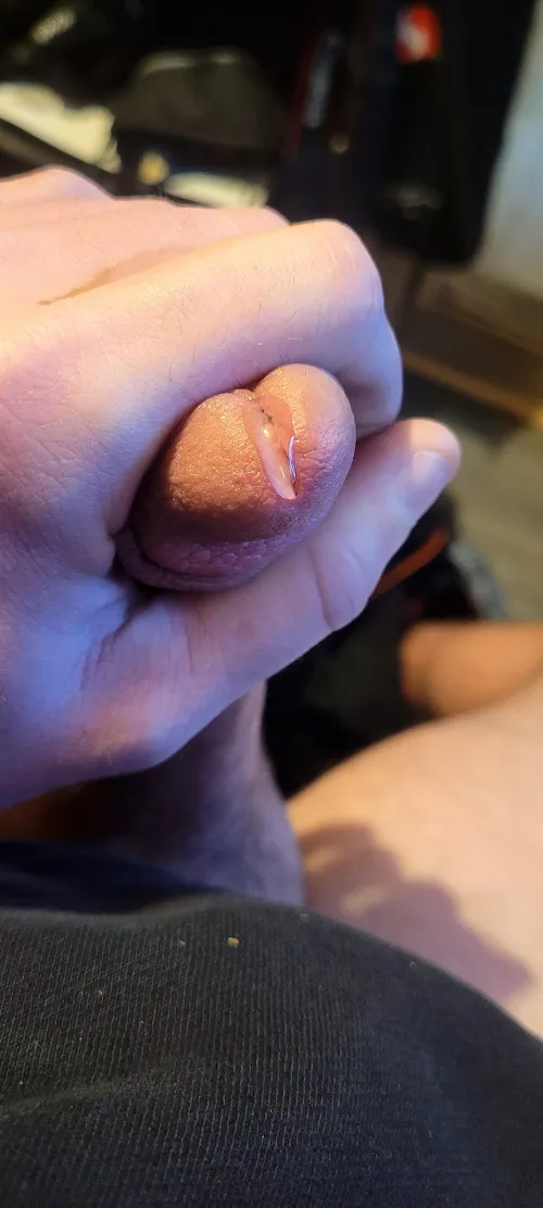just leaking pre cum