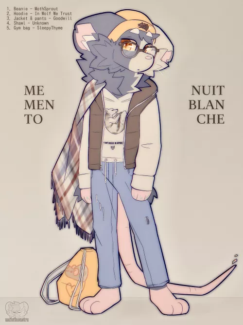 My sona with my go-to outfit ~ art by me @maiathoustra