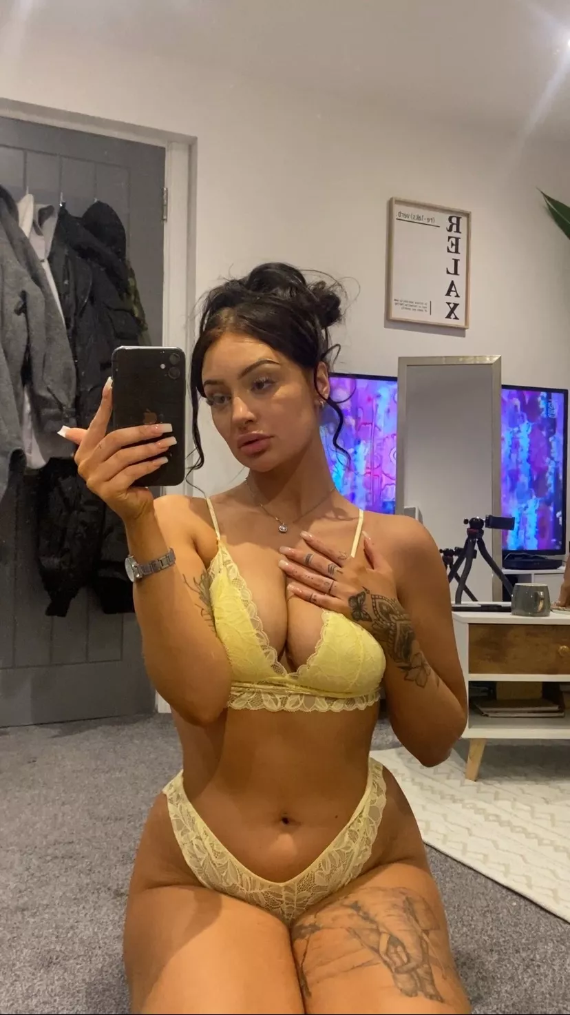 Pull my panties aside and fuck me with lingerie on