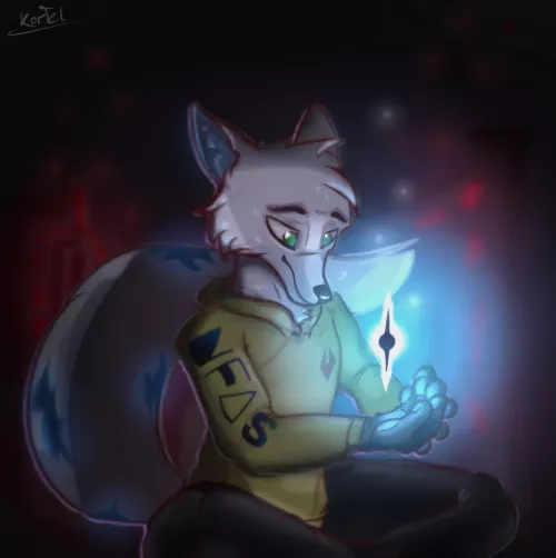 Ray harnessed the power of the ether (art by me)
