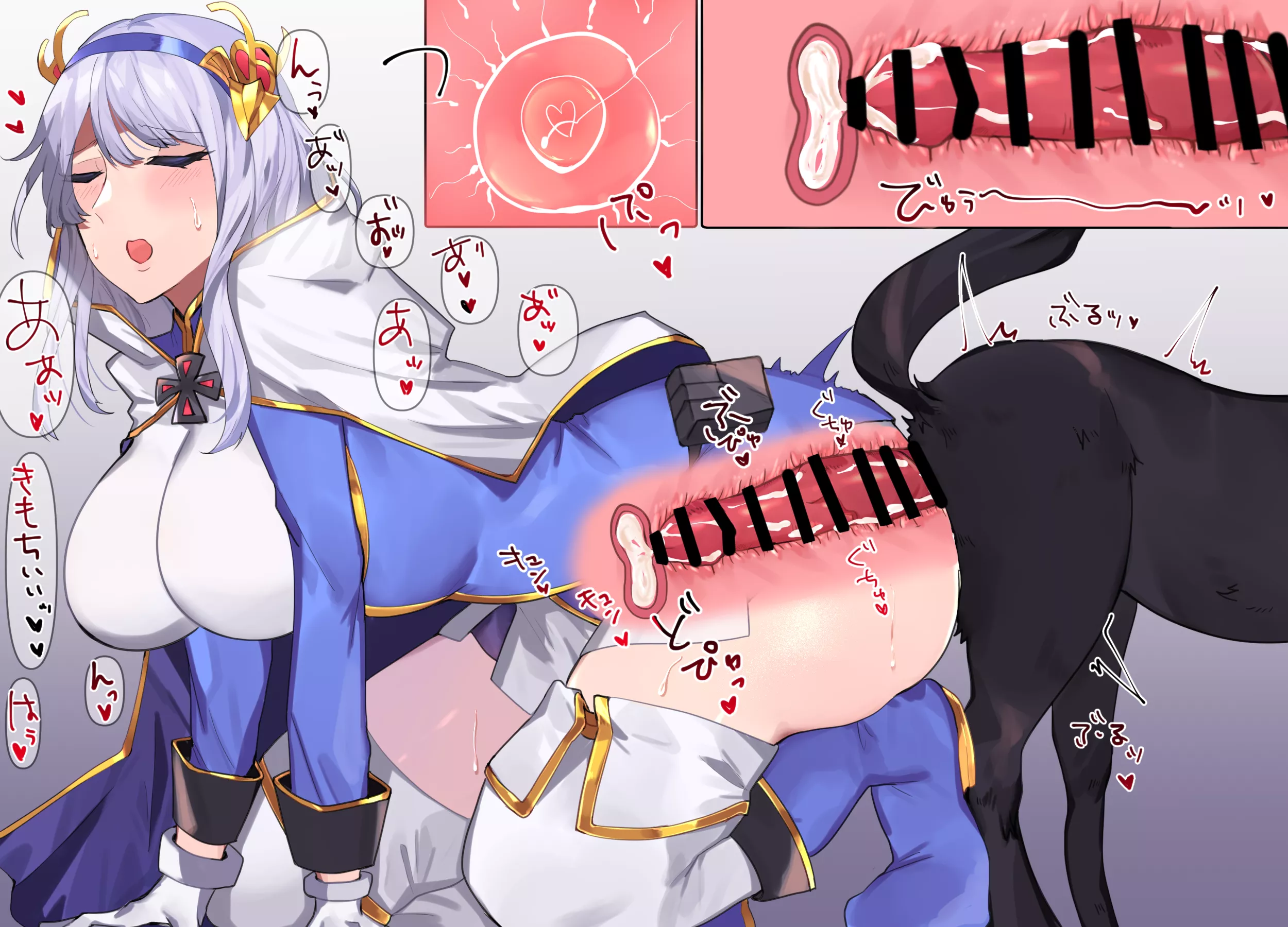 She looks so happy to be knotted (huhuhu)