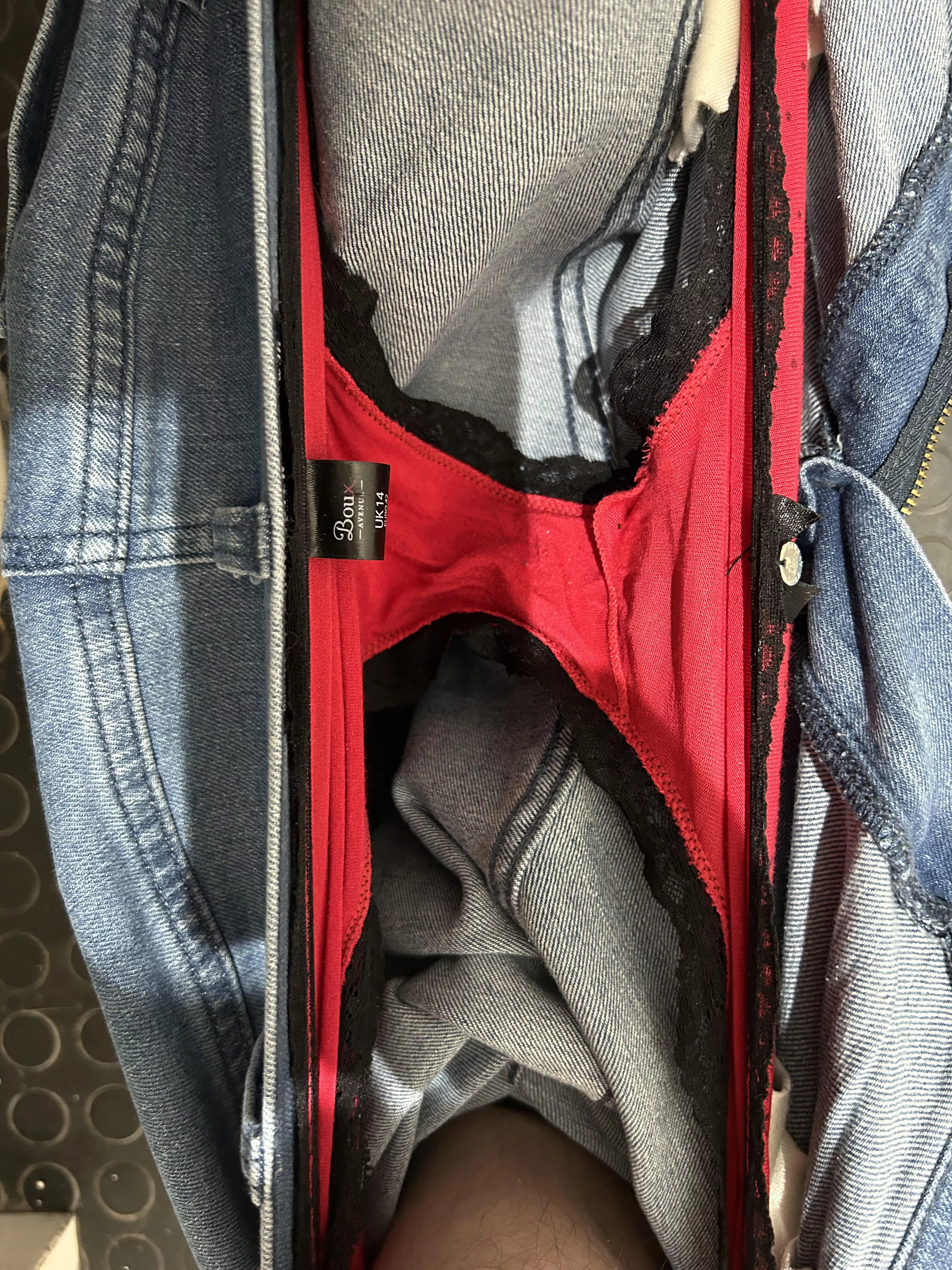 Update on the panties. Down