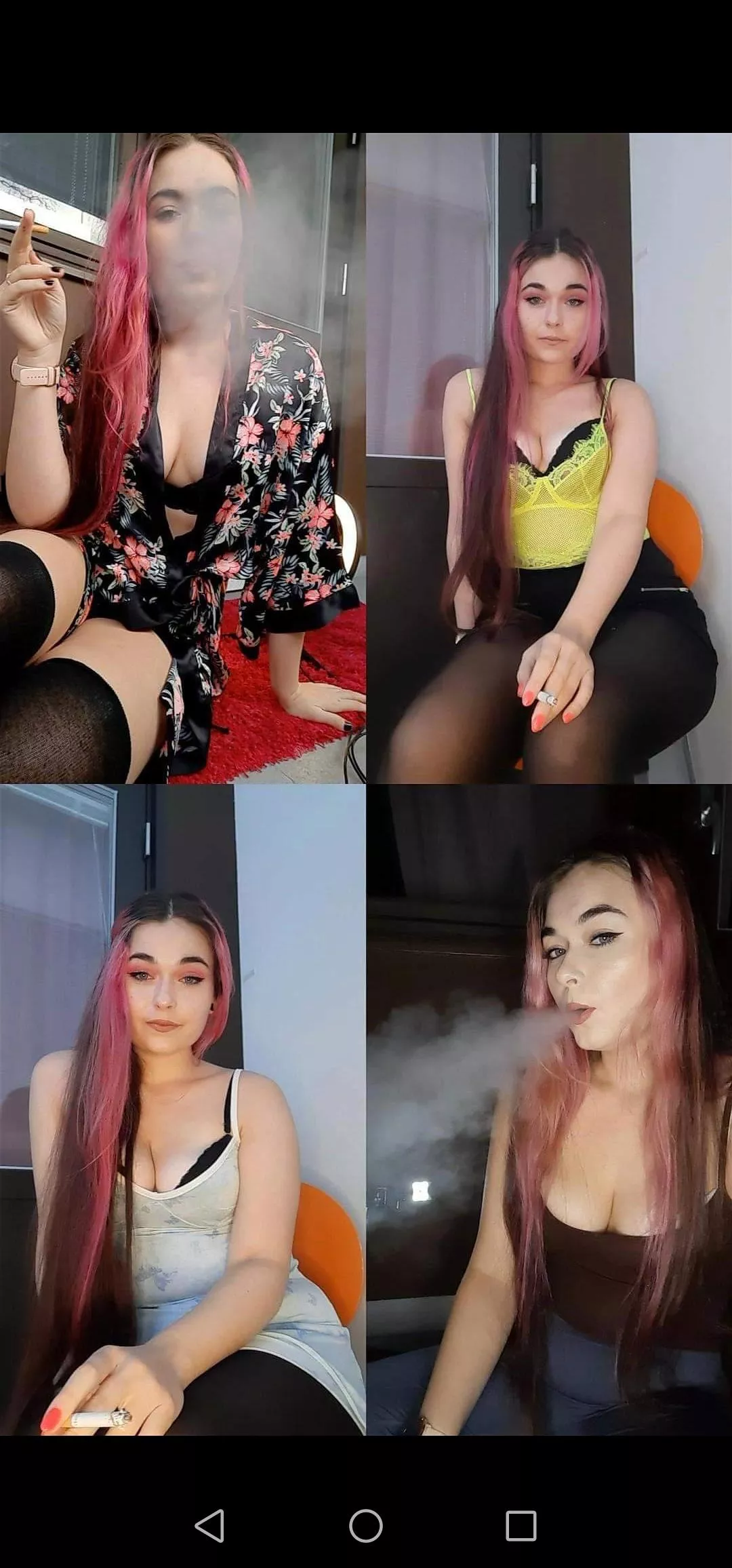 whats your favourite out of thease sexy smoking pics?🌼