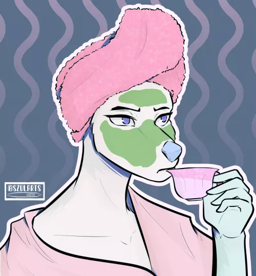 Who else spent it alone on Valentine's Day? Don't tell me that only me (Art by me)