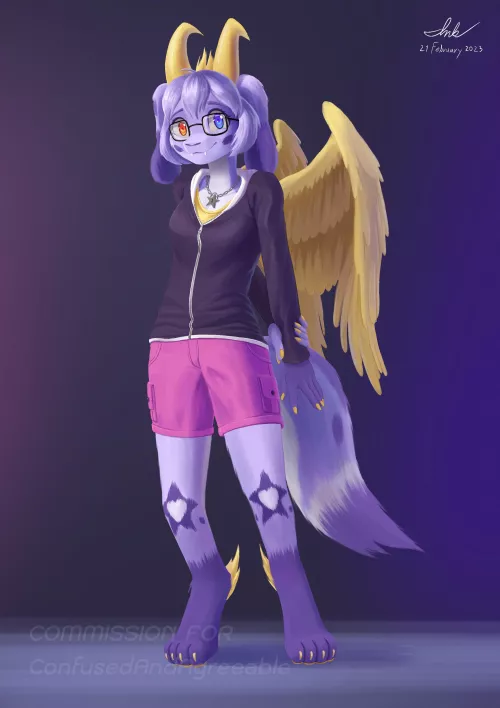 A commission piece [art by me] ~open for more commissions. Link in the comment.