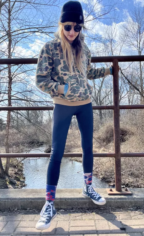 A tomboy girl on a walk in my high tops