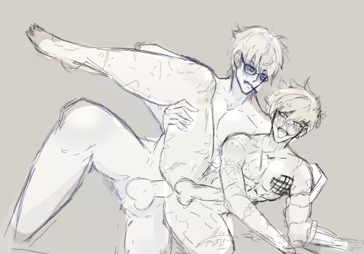 A work in progress of an animation I'll make of these two