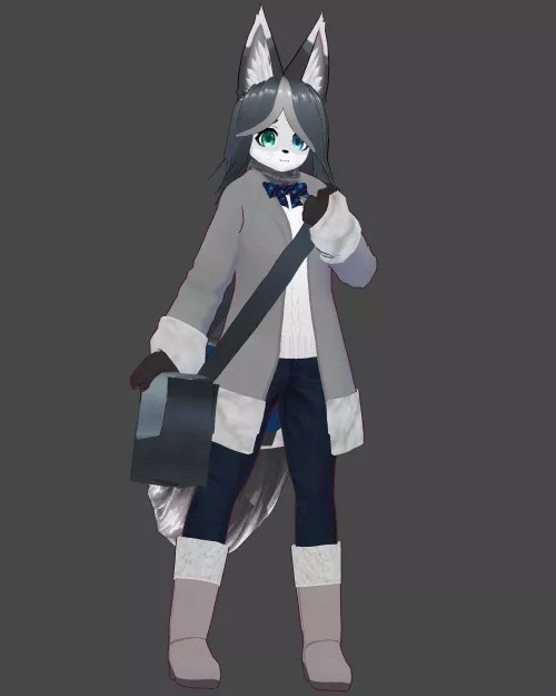 Added a few more details and fixed some clipping issues on my oc’s model.