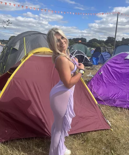 Amber at a festival