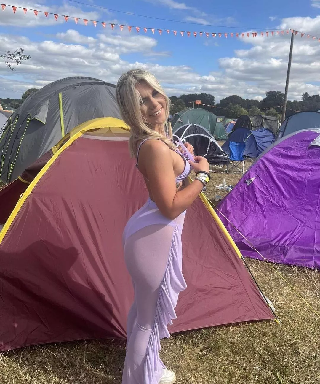 Amber at a festival
