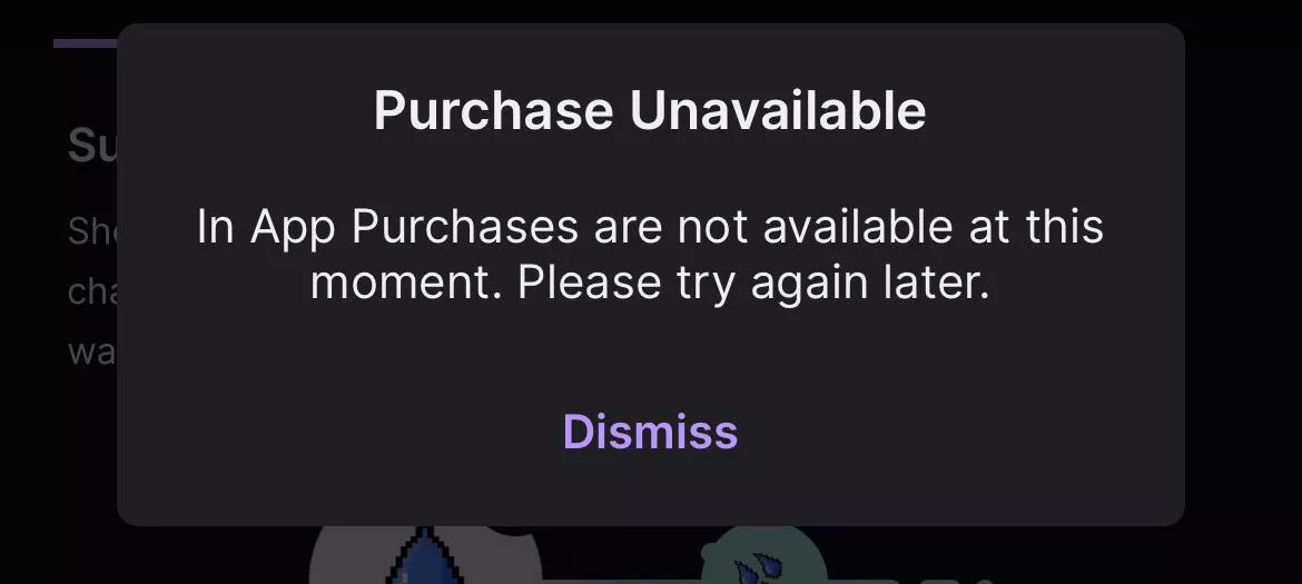 Anyone Else getting this issue? My subscription randomly expired and when I try to repurchase it, I get this.