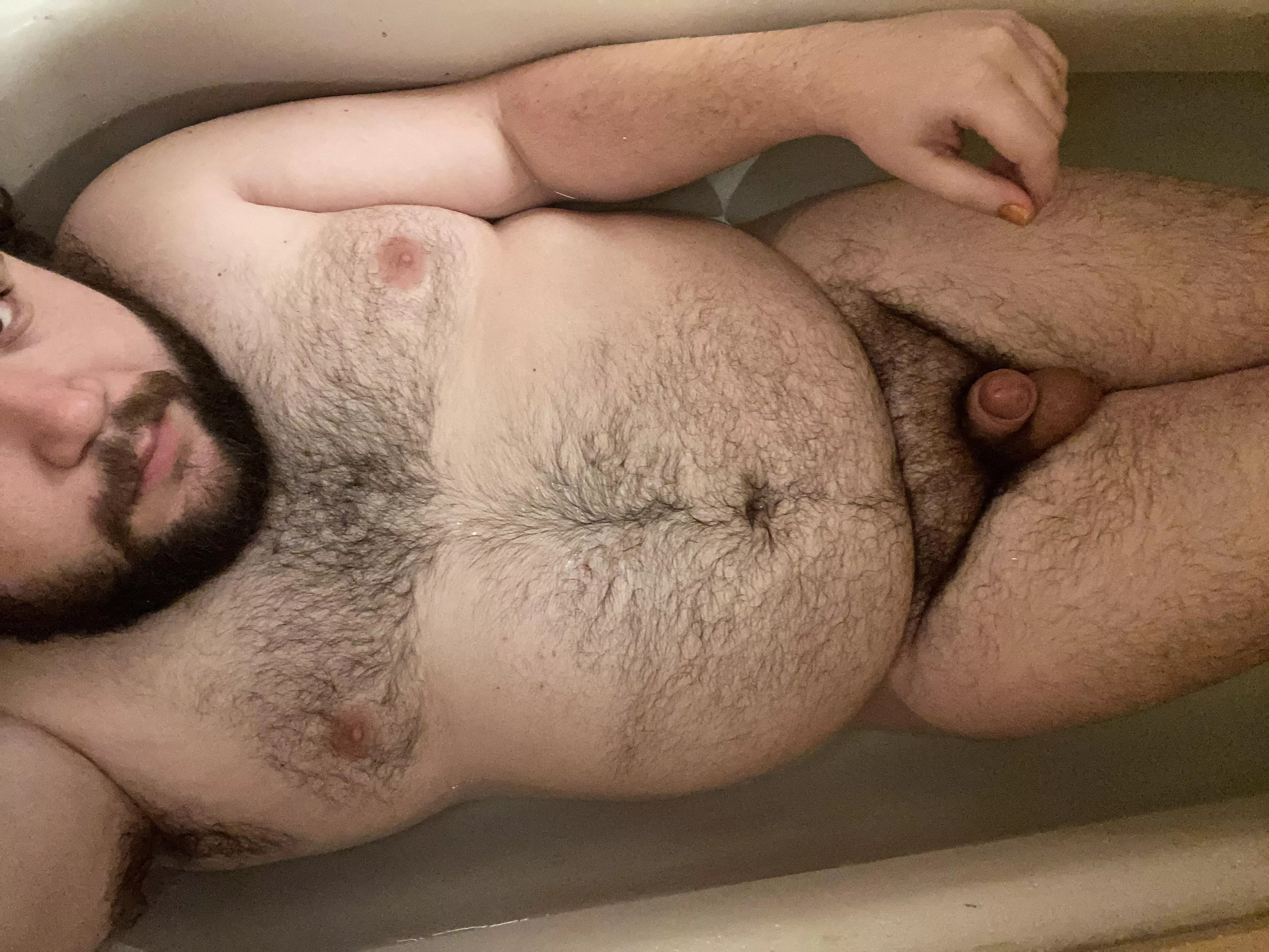 Bath time for the bear
