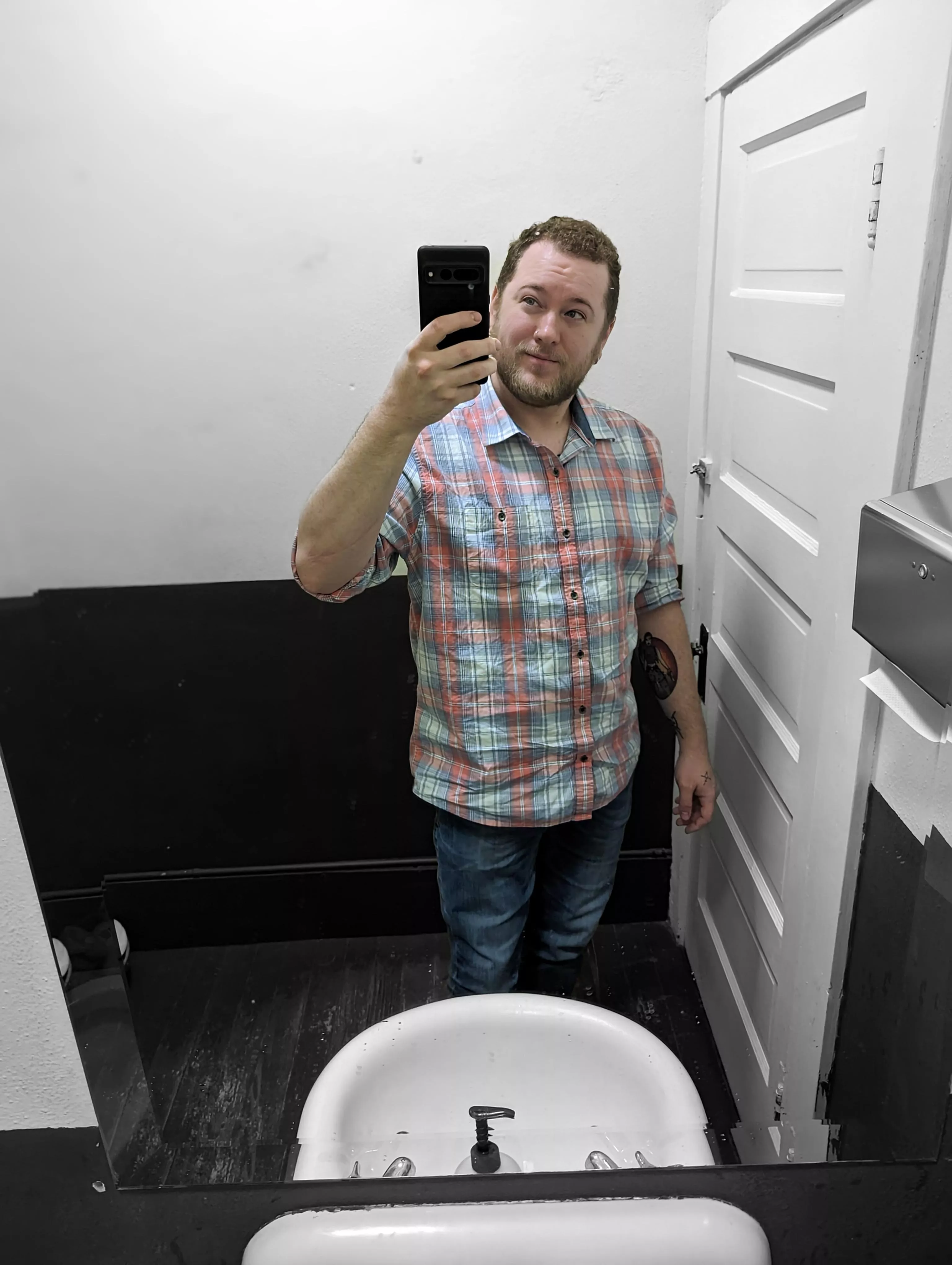 bathroom mirror pics are still something I'm learning. I also wanted to subtly show off my new Lara Croft tattoo