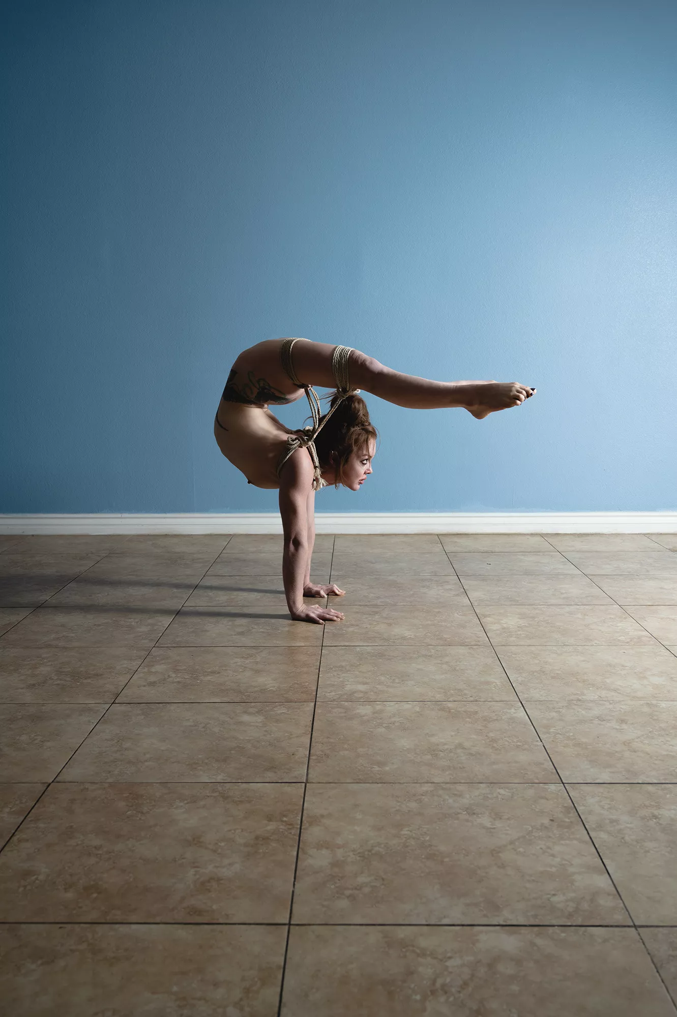 Birch [F] defying physics. Rope and photo by me and no photoshop trickery involved OC