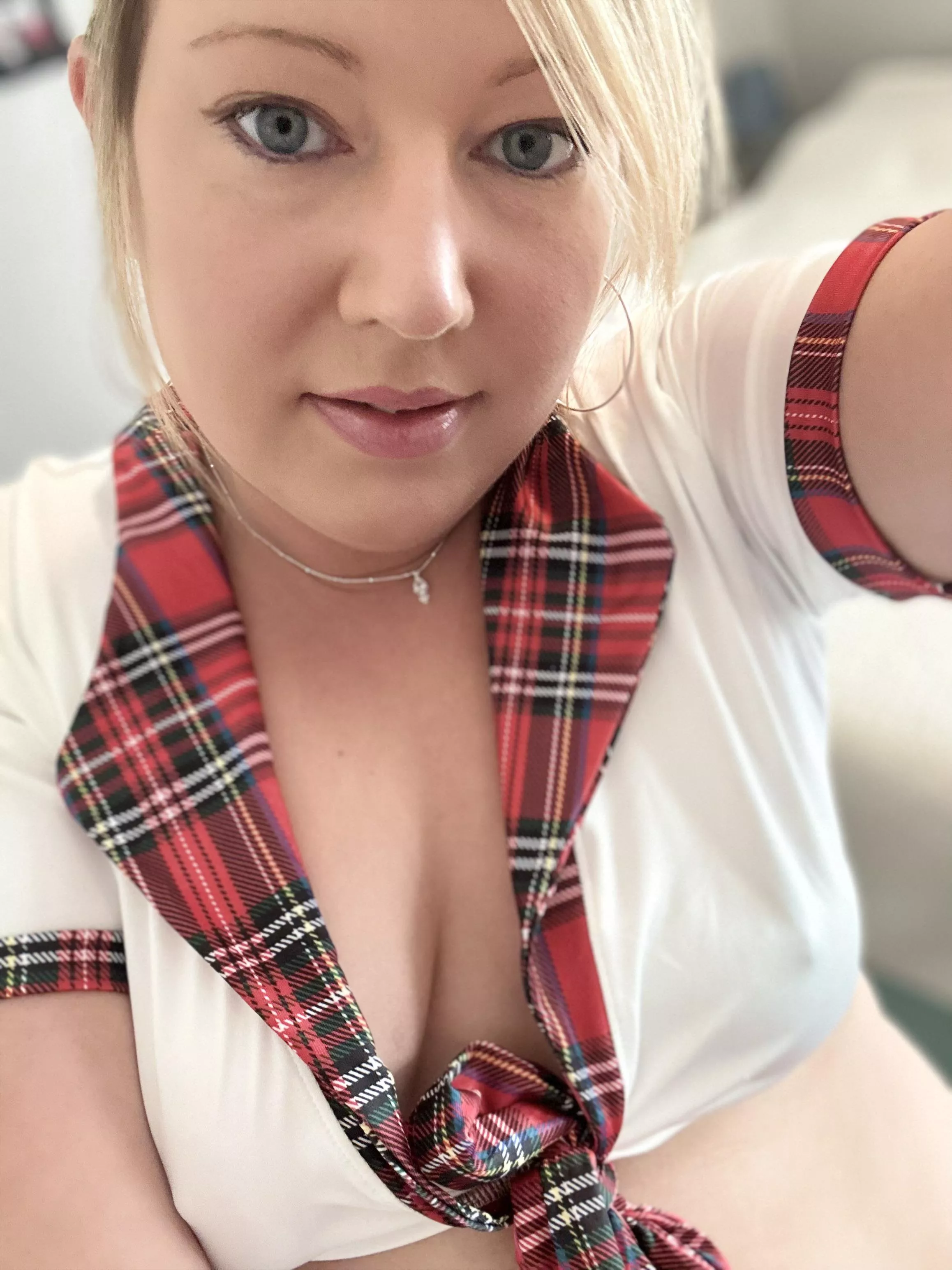Blonde, blue eyes, school girl. Need I say more?