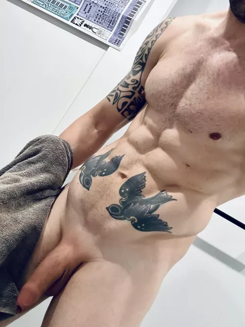 Drying the balls to get wet again 😝