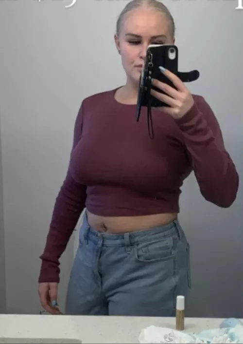 Even burgundy can’t hide those.