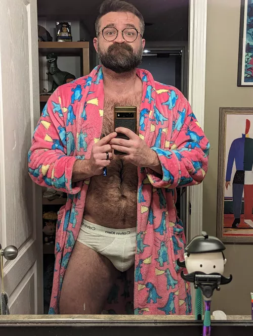 Feeling pretty daddy in this pink robe