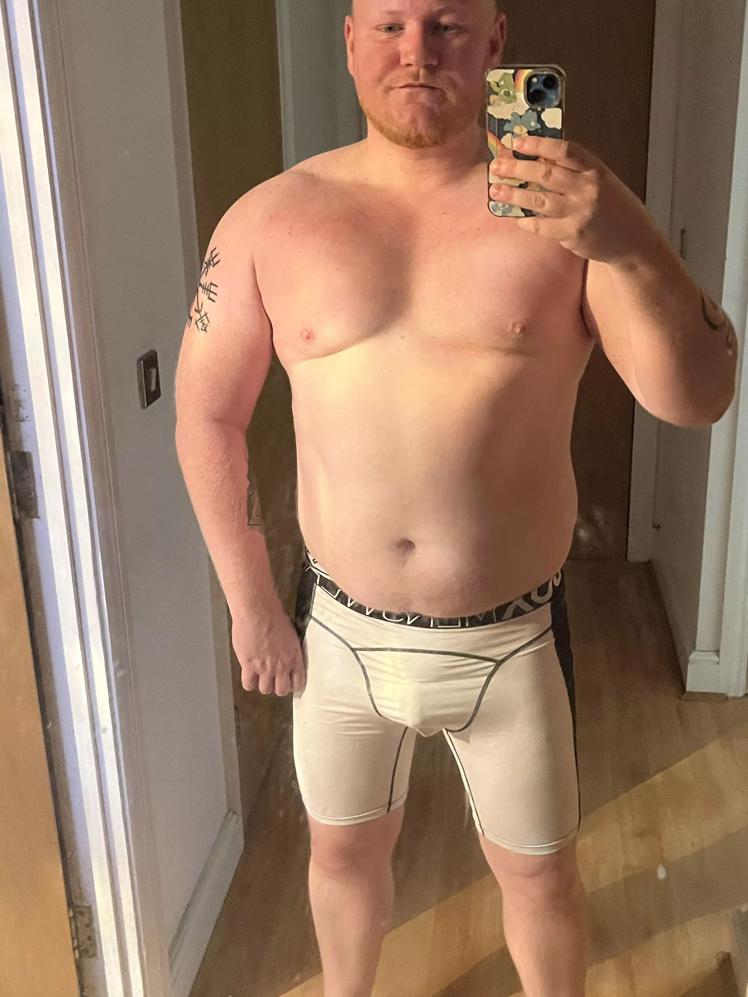 Gym done need a shoulder and chest rub