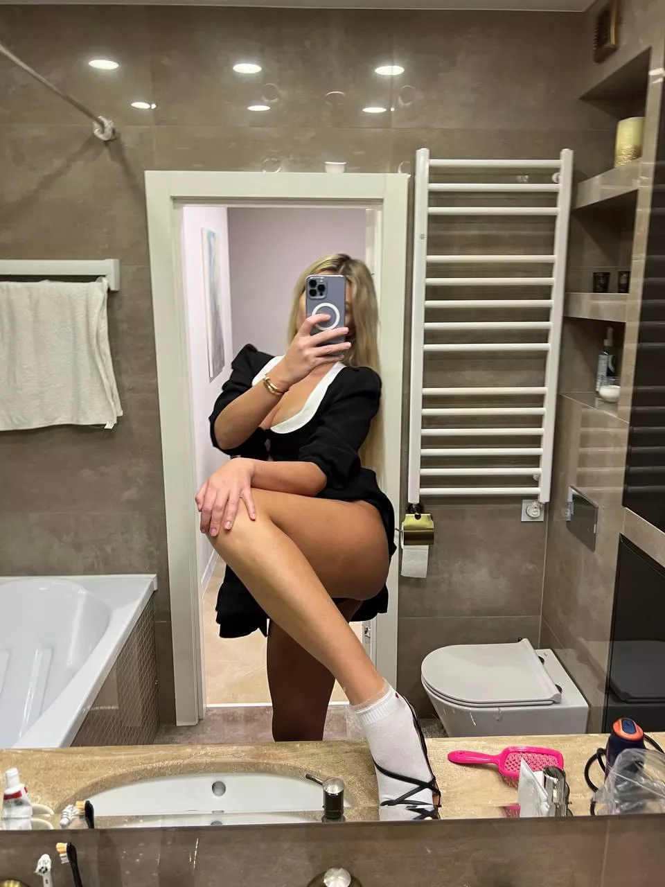 I want your hands to caress my hot body