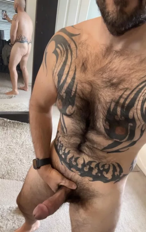 I’m hairy asf with a big fat cock