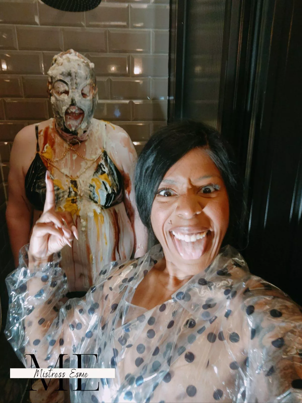 It got wet and definitely messy during filming yesterday.