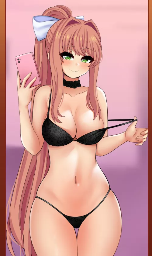 Just monika (art by The_Only_Shoe)