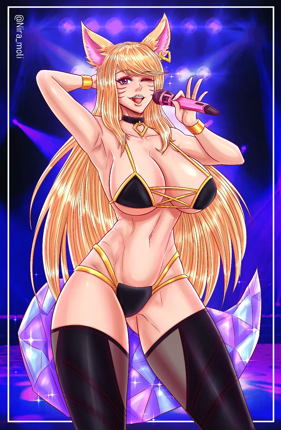 KDA Ahri on Stage (Nira_moli)