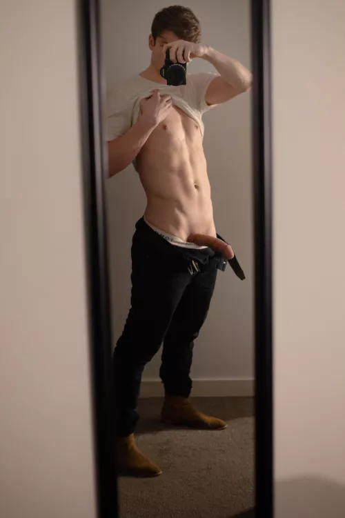 Lick every inch of my big young cock