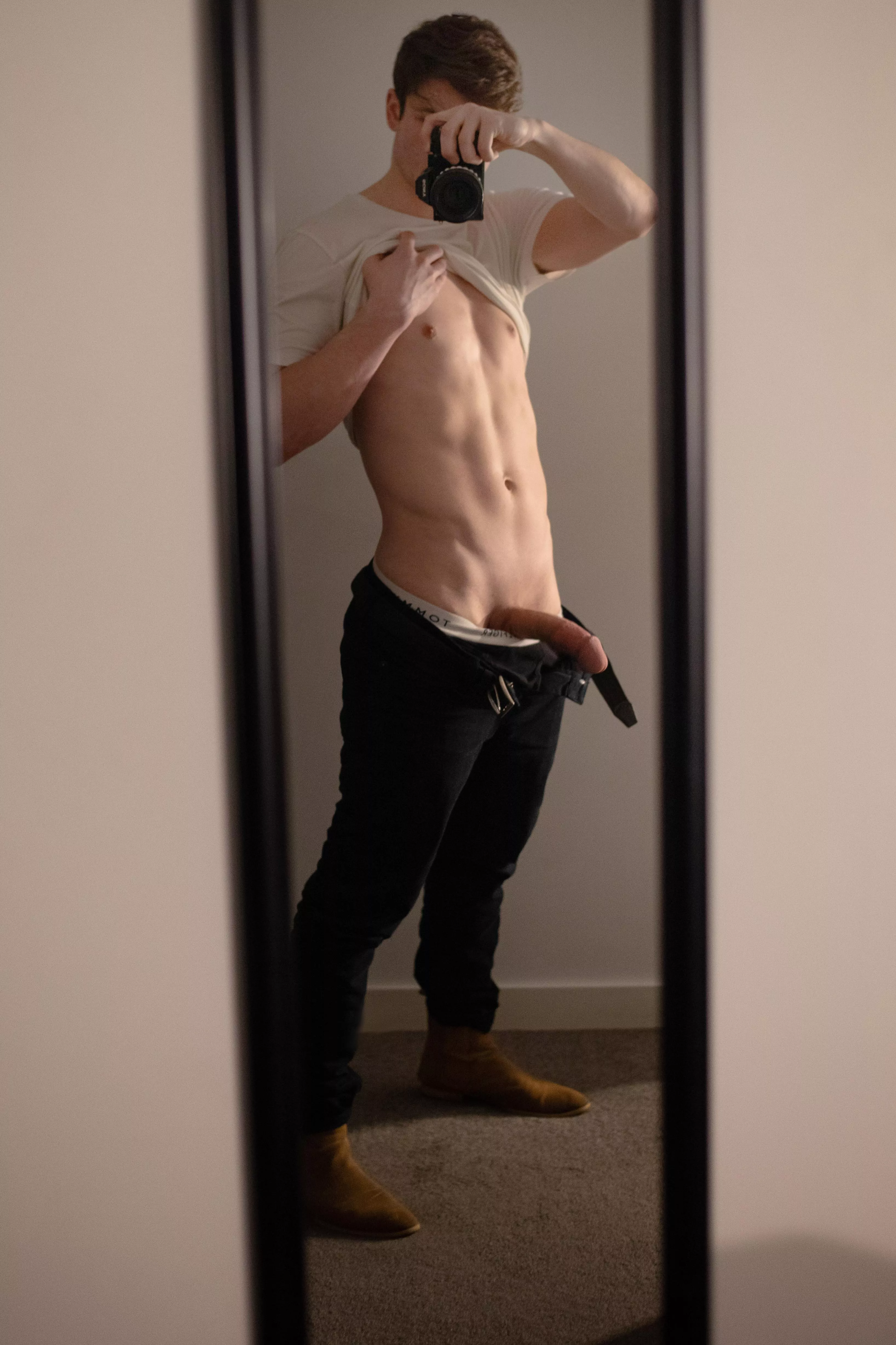 Lick every inch of my big young cock