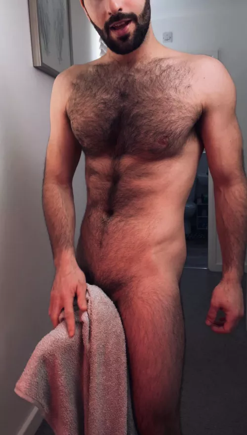 Long chest hairs, long…