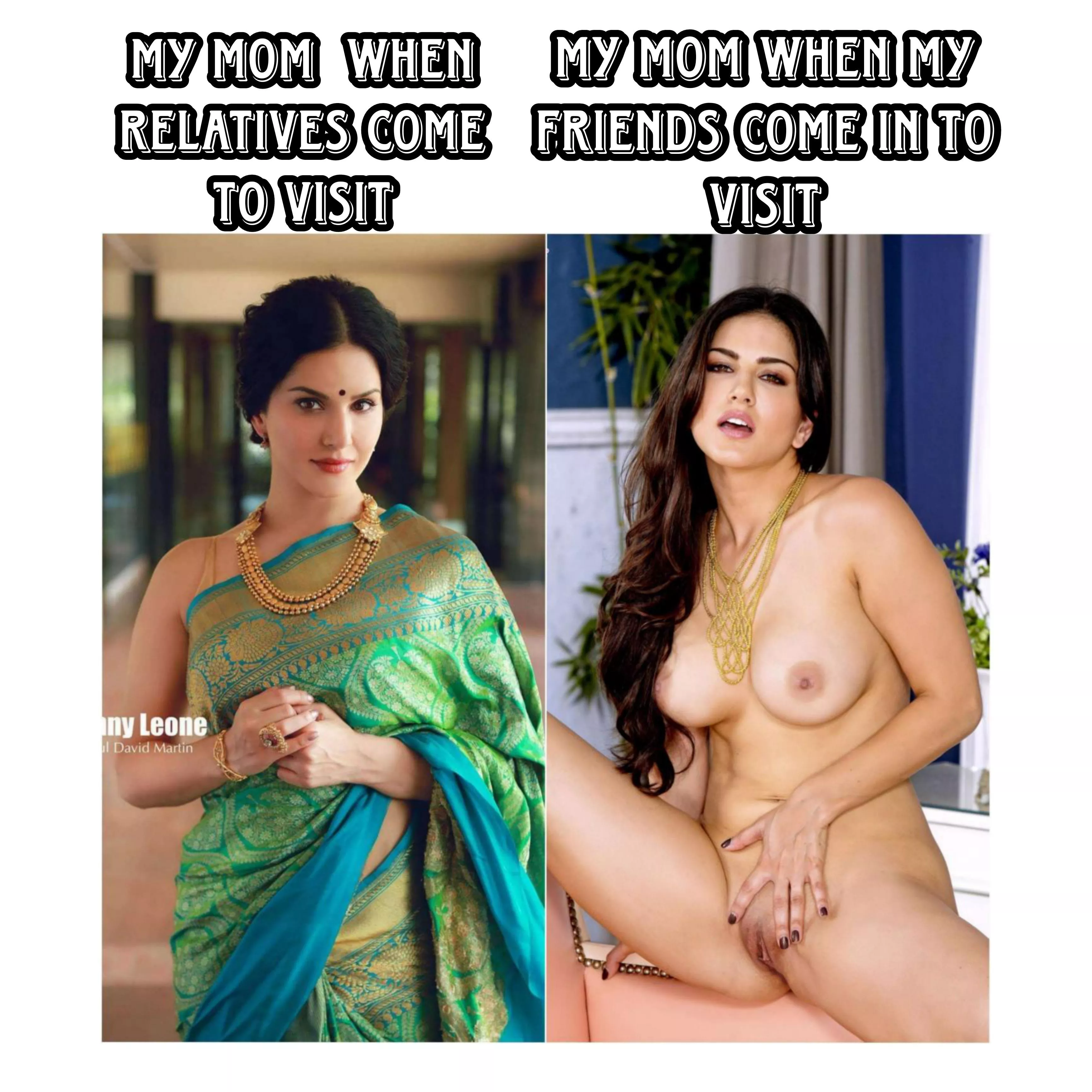 My mom's clothes come off so fast when she is about to take a dick