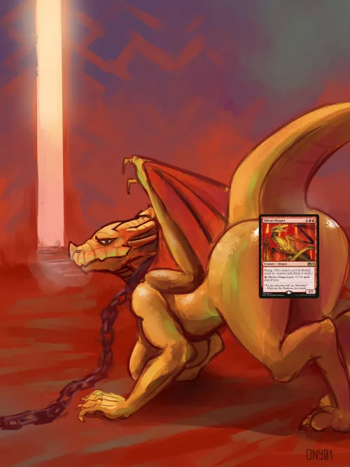 🐉 Shivan Dragon (art by me)