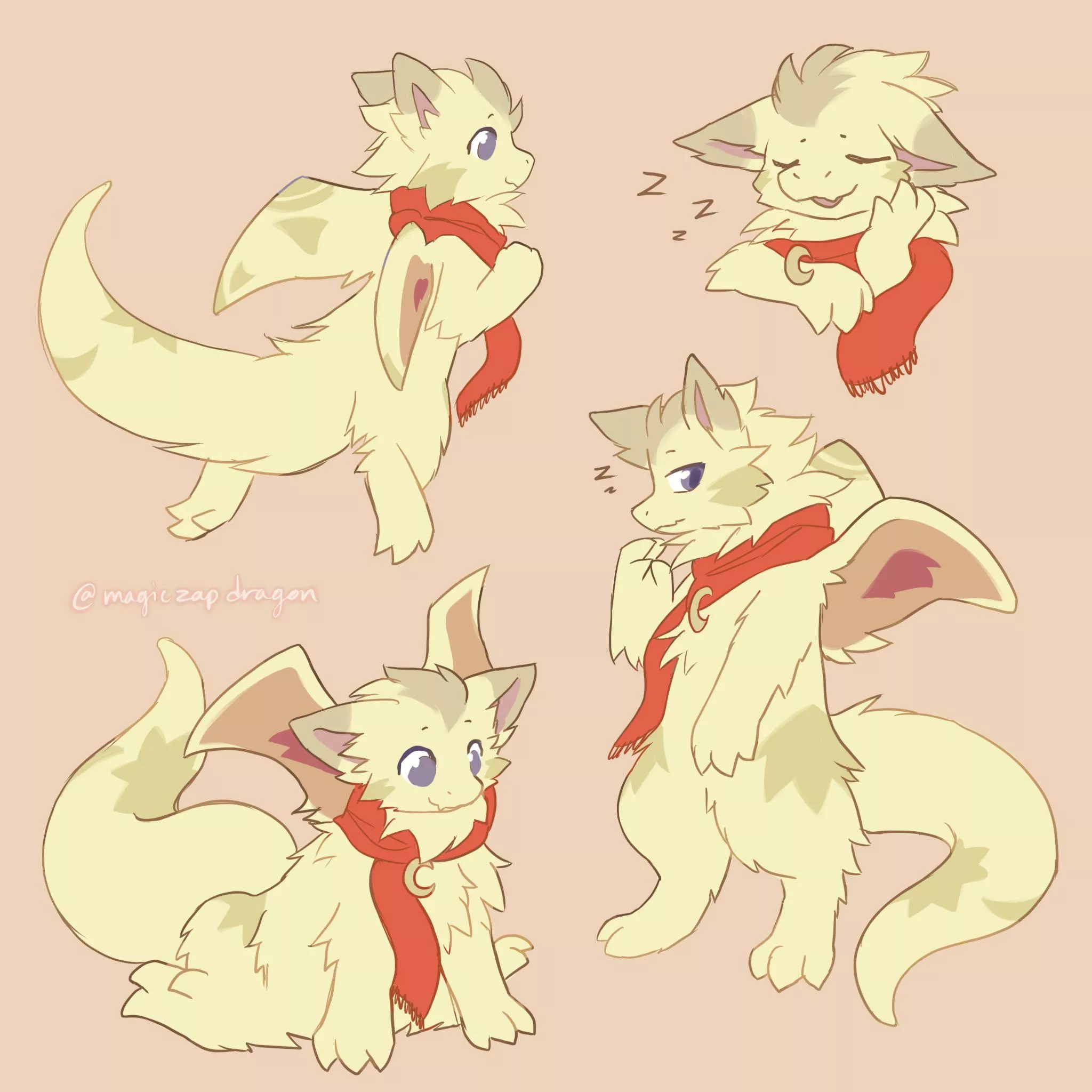 sketch page com!!🧣🐉🌙 (art by me, magiczapdragon)